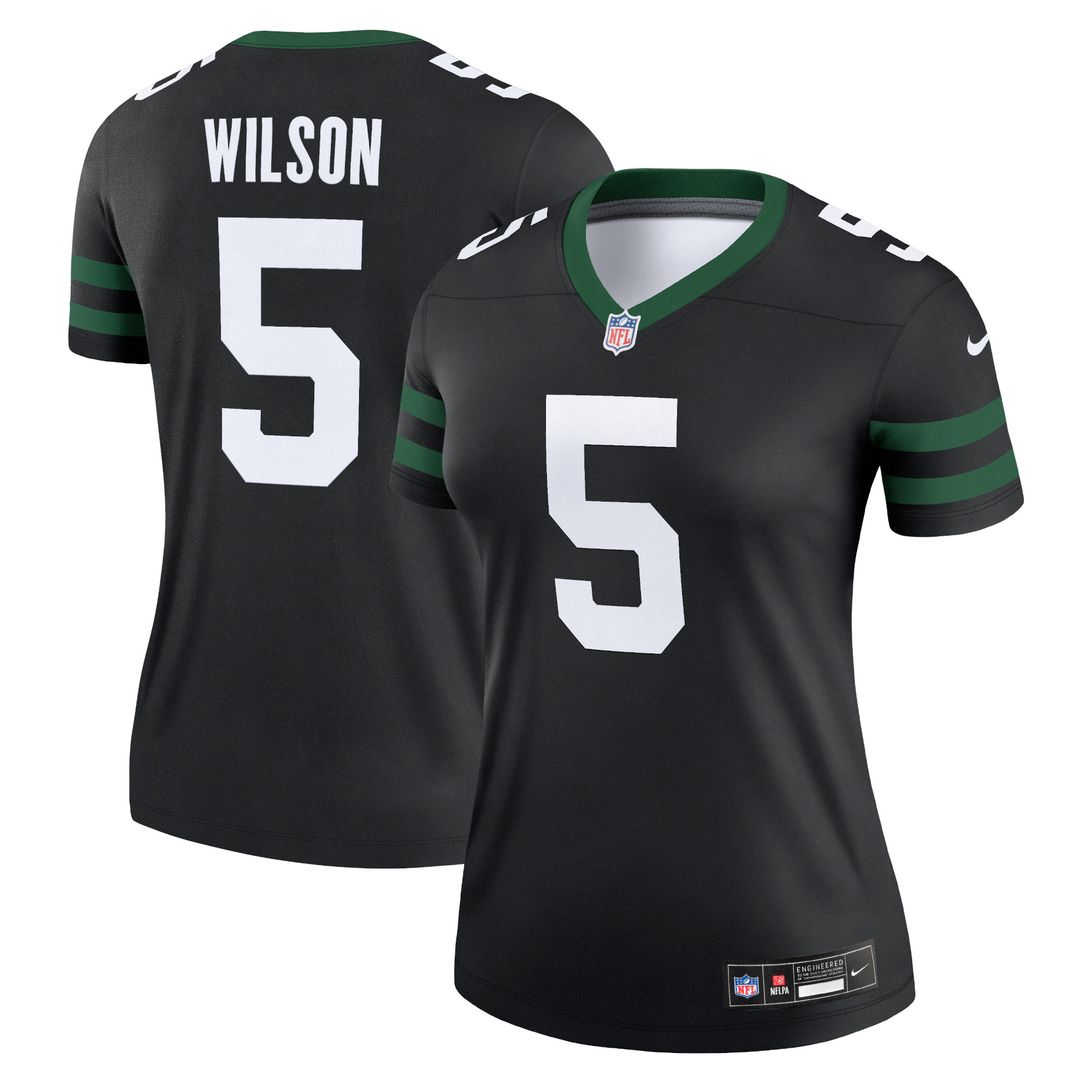 Garrett Wilson New York Jets Nike Women's Legend Player Performance Top - Legacy Green