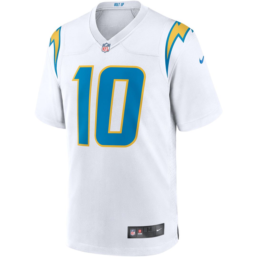 Justin Herbert Los Angeles Chargers Nike Game Official Jersey - White