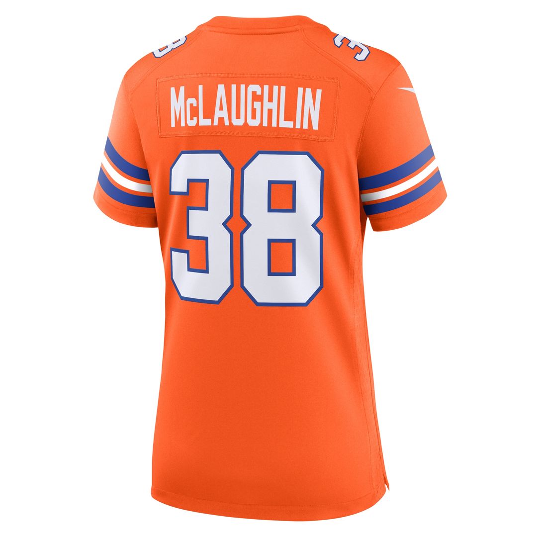Jaleel McLaughlin Denver Broncos Nike Women's Mile High Collection 1977 Throwback Player Game Official Jersey - Orange