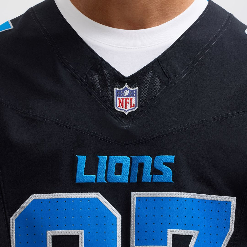 Aidan Hutchinson Detroit Lions Nike Alternate Vapor F.U.S.E. Elite Official Jersey - Black