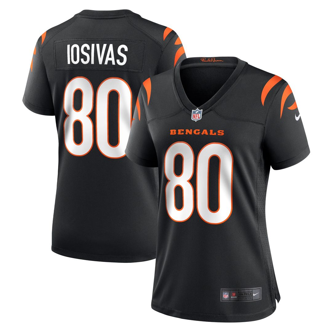Andrei Iosivas Cincinnati Bengals Nike Women's Team Game Official Jersey -  Black