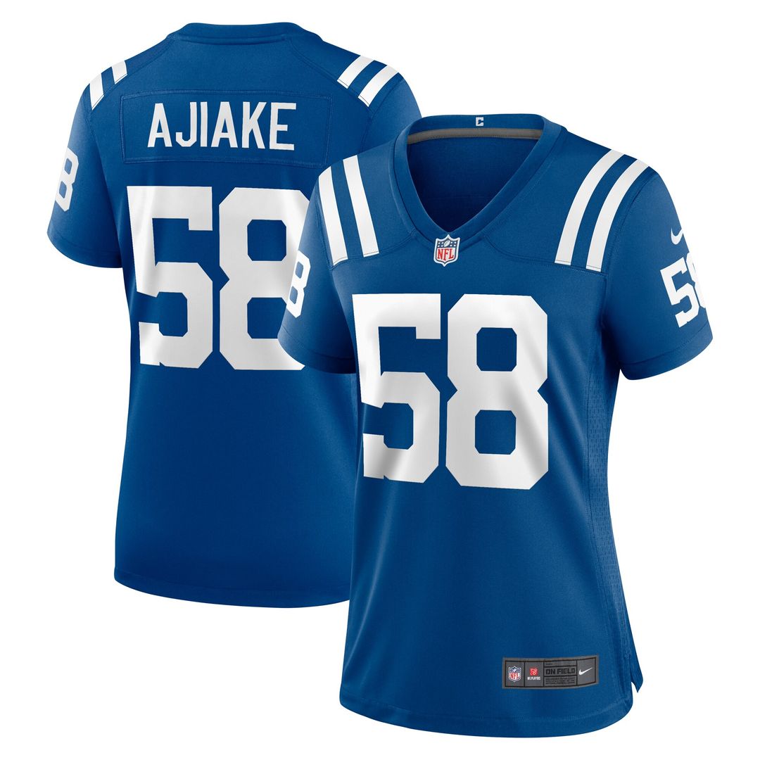 Austin Ajiake Indianapolis Colts Nike Women's Game Jersey - Royal