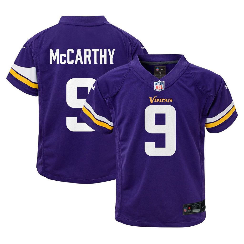 J.J. McCarthy Minnesota Vikings Nike Toddler Game Official Jersey - Purple