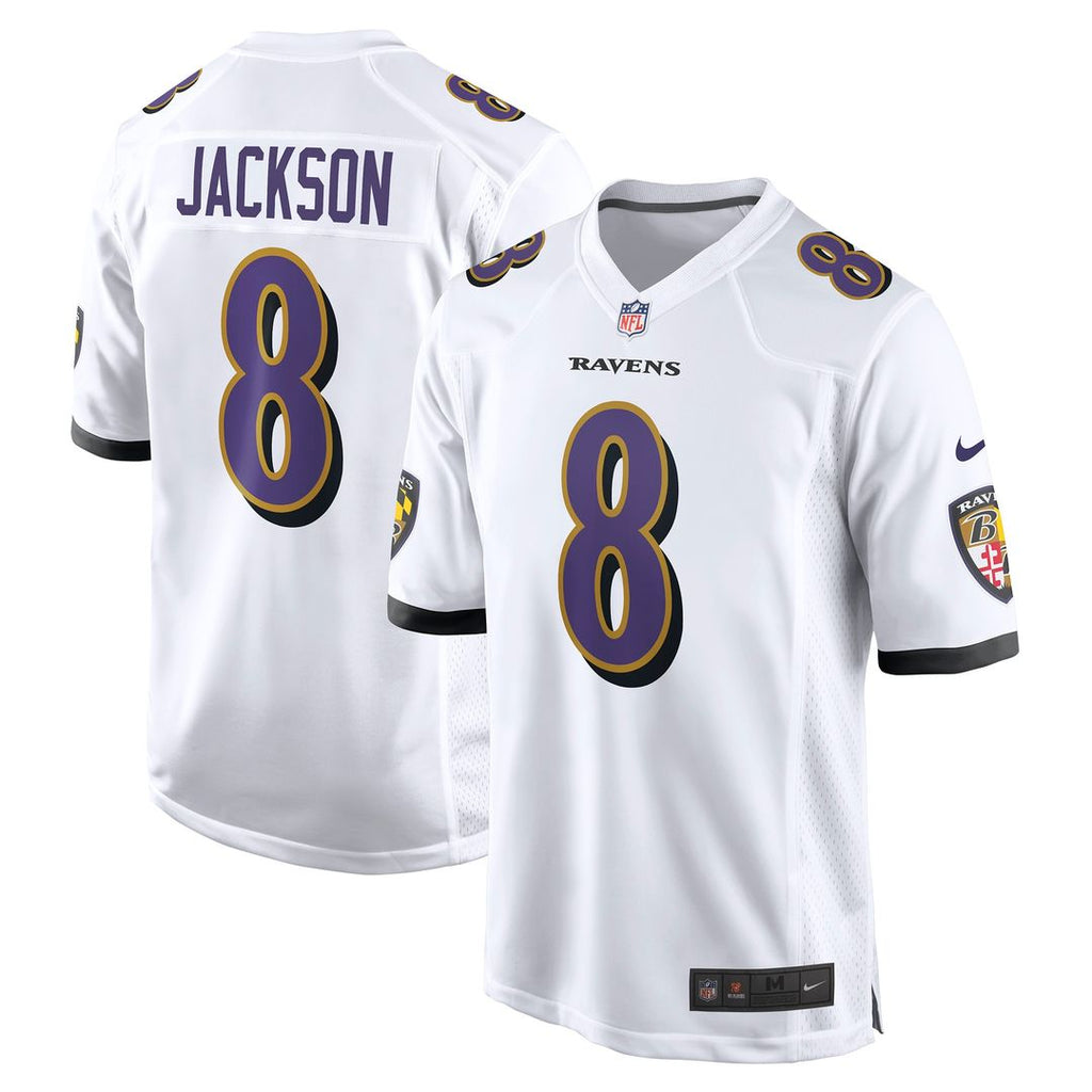 Lamar Jackson Baltimore Ravens Nike Game Official Jersey - White