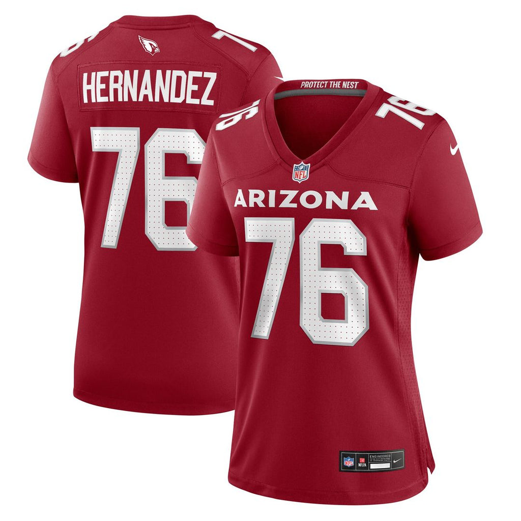Will Hernandez Arizona Cardinals Nike Women's  Game Official Jersey -  Cardinal