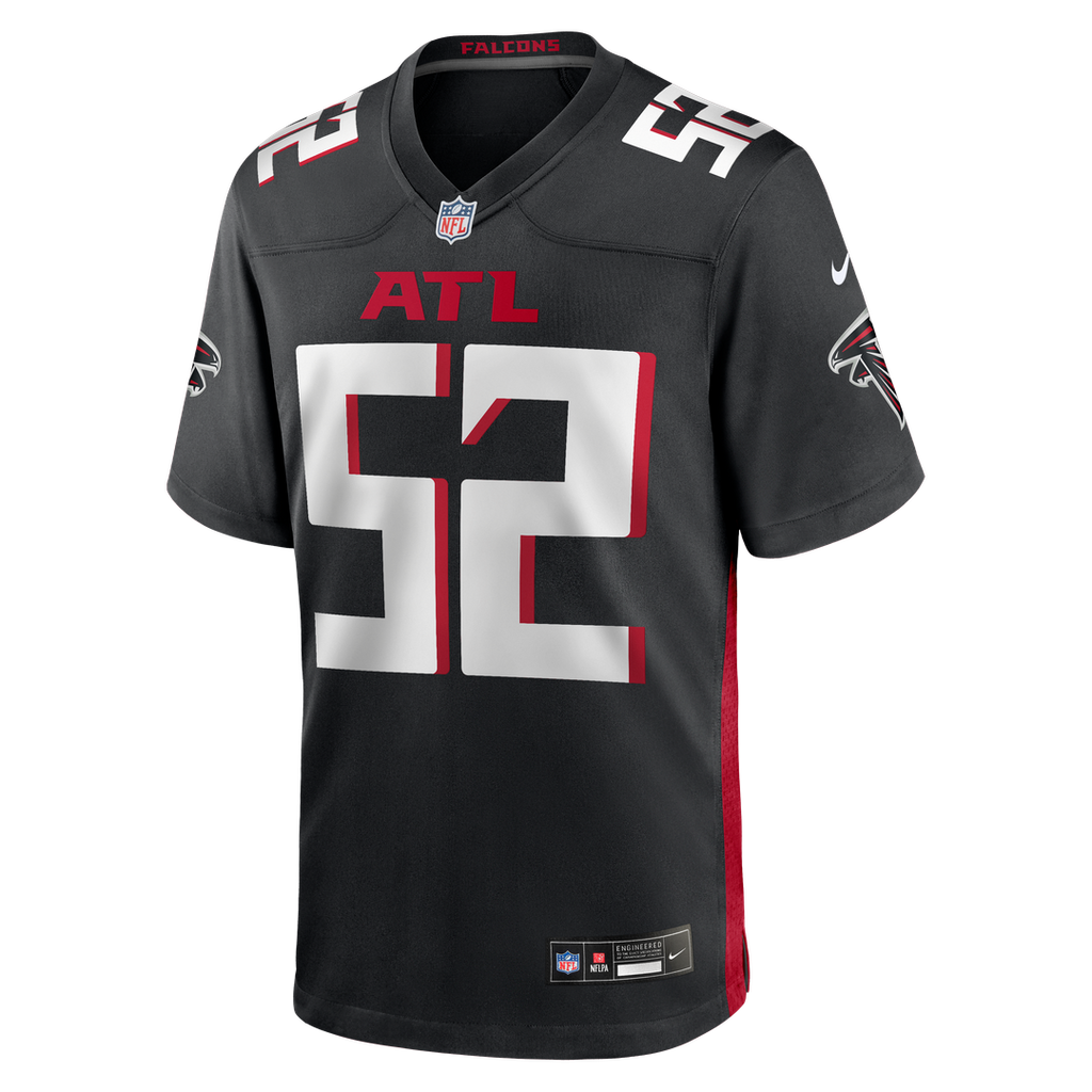 Jovaughn Gwyn Atlanta Falcons Nike Team Game Official Jersey -  Black