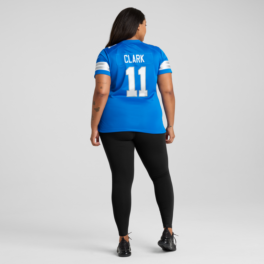 Damone Clark Detroit Lions Nike Women's Team Game Jersey - Blue
