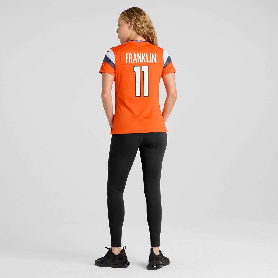 Troy Franklin Denver Broncos Nike Women's Team Game Jersey - Orange
