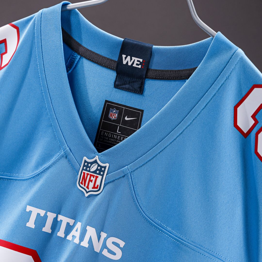 Tyjae Spears Tennessee Titans Nike Game Jersey - Light Blue