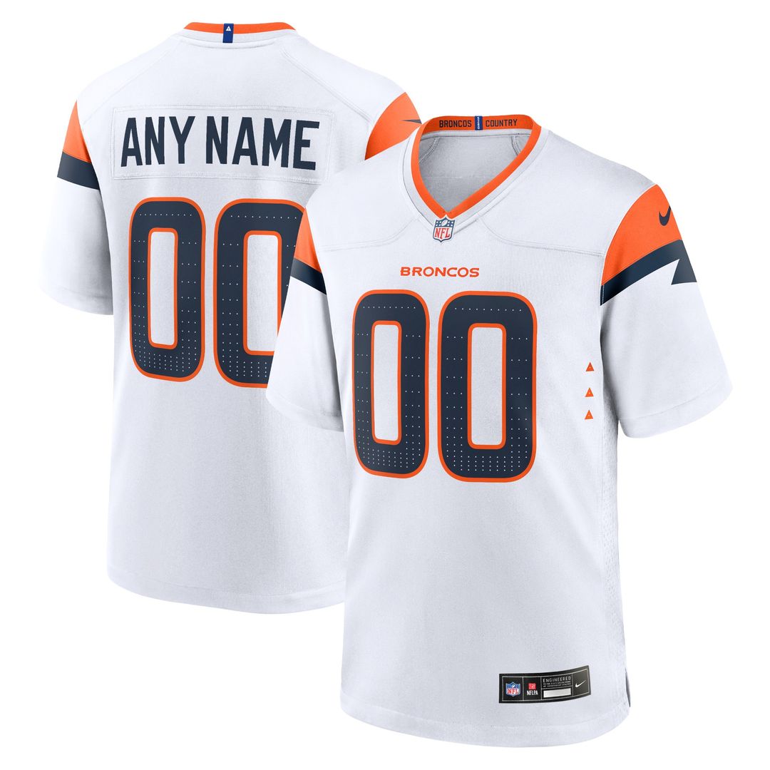 Denver Broncos Nike Team Custom Game Official Jersey - Orange