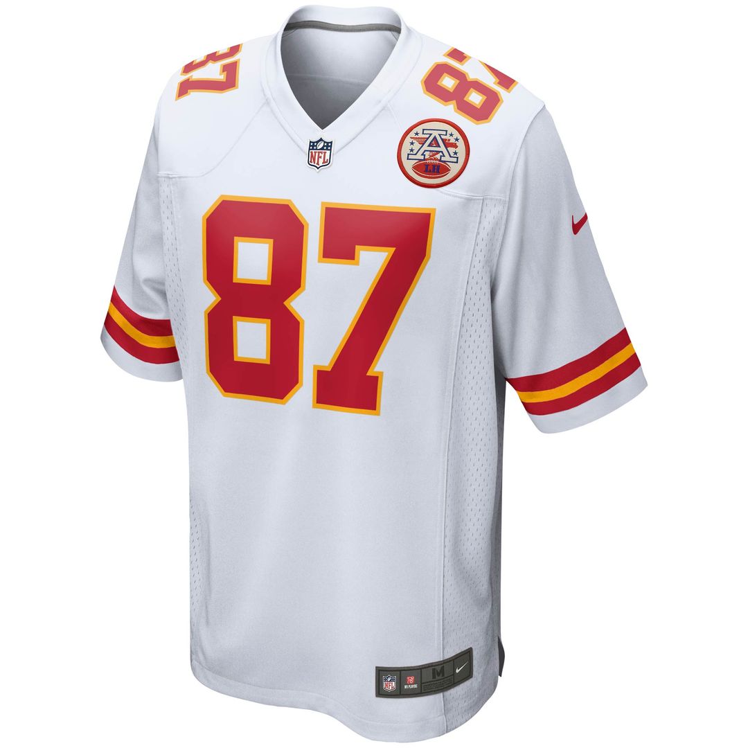 Travis Kelce Kansas City Chiefs Nike Youth Game Official Jersey - White