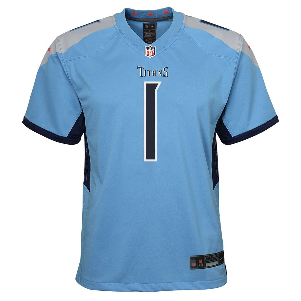 Cameron Ward Tennessee Titans Nike Youth Team Game Official Jersey - Light Blue