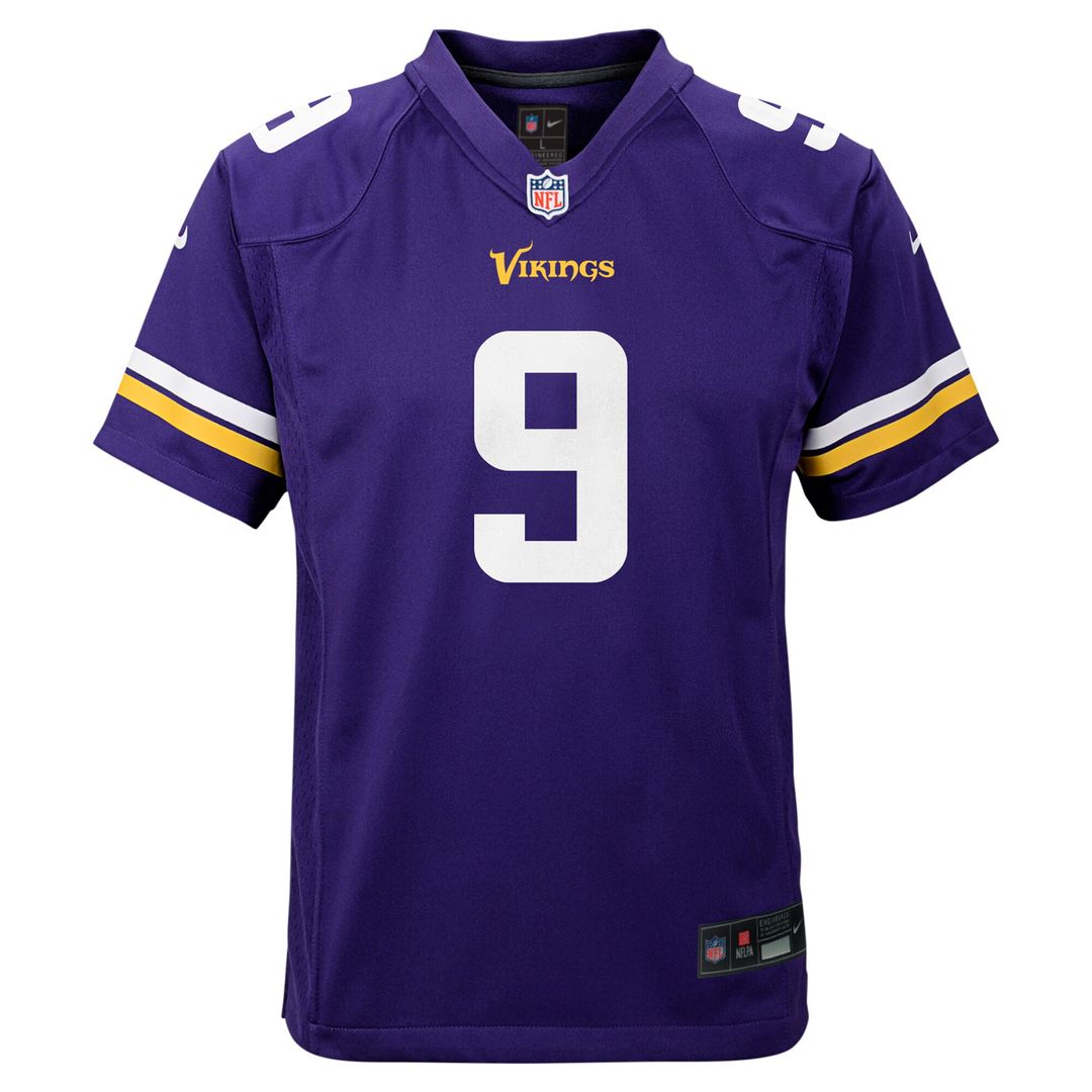 J.J. McCarthy Minnesota Vikings Nike Youth Game Jersey - Purple