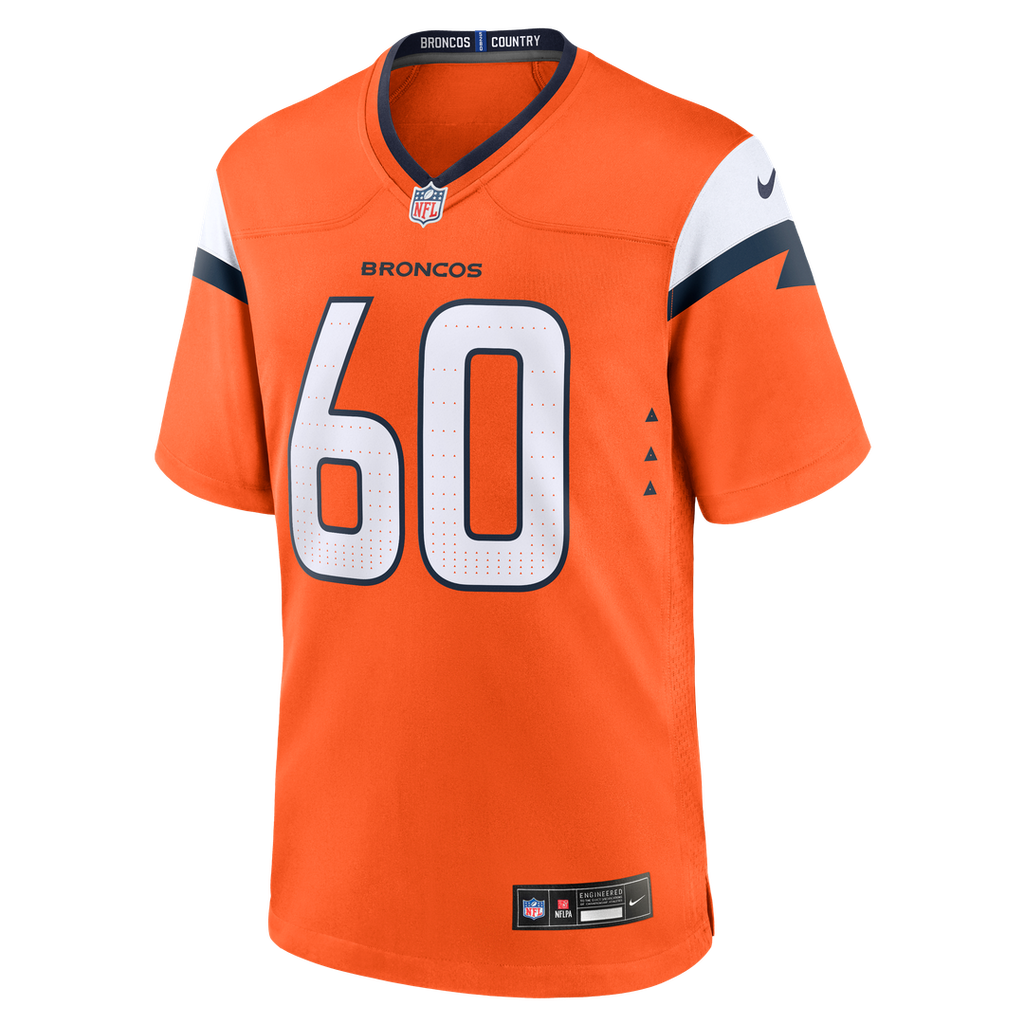 Luke Wattenberg Denver Broncos Nike Team Game Official Jersey -  Orange