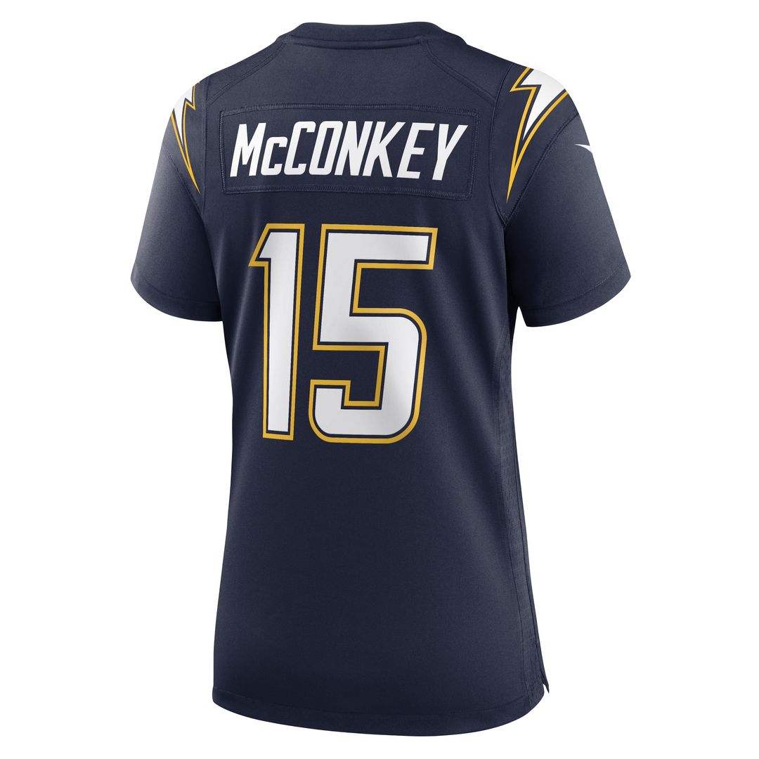 Ladd McConkey Los Angeles Chargers Nike Women's Alternate Super Chargers Game Official Jersey - Navy