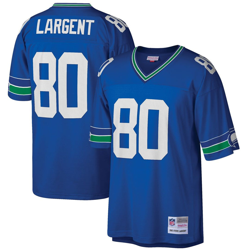 Steve Largent Seattle Seahawks Mitchell & Ness Big & Tall 1985 Retired Player Replica Official Jersey - Royal