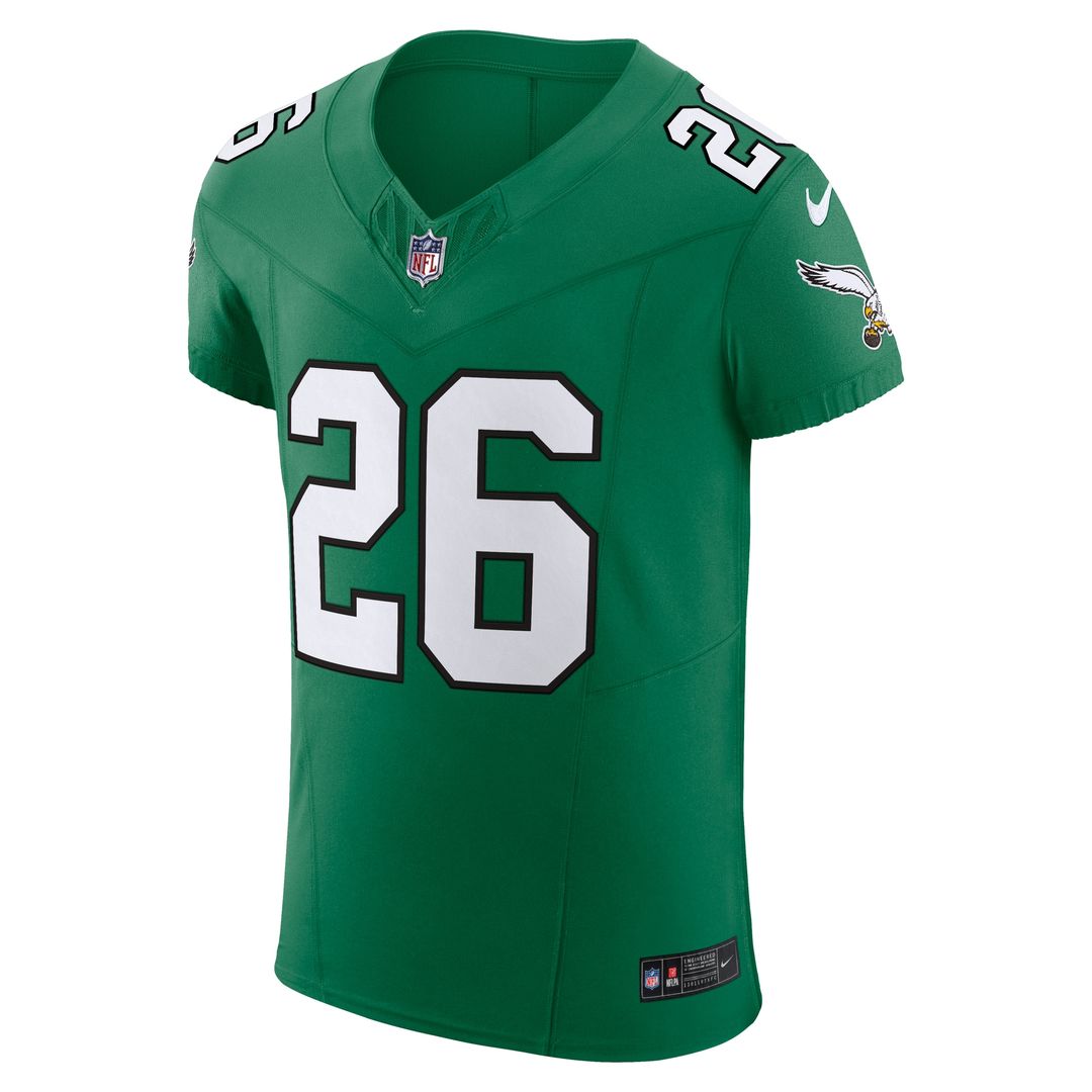 Saquon Barkley Philadelphia Eagles Nike Alternate Vapor F.U.S.E. Elite Jersey - Kelly Green