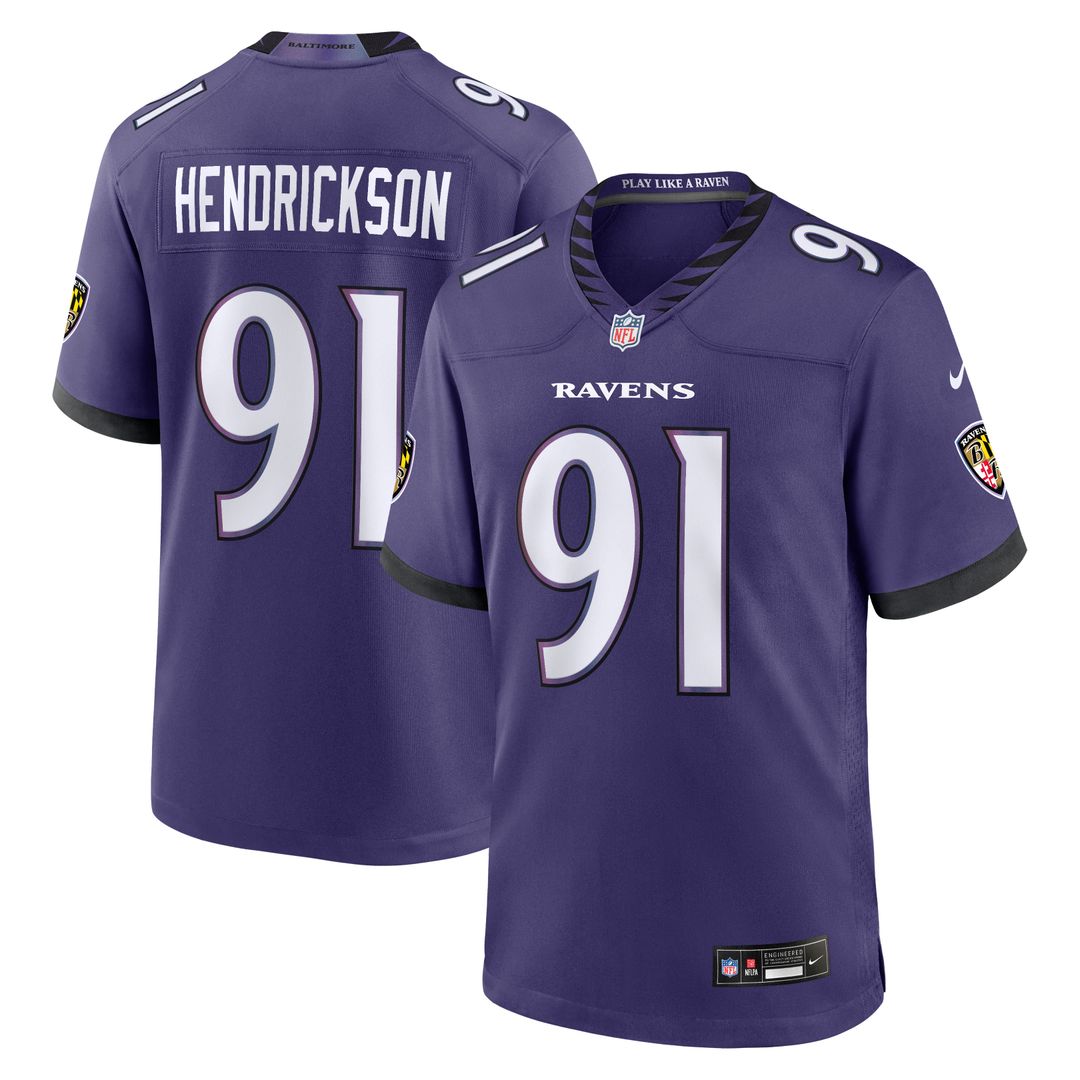 Trey Hendrickson Baltimore Ravens Nike Alternate Game Jersey - Black