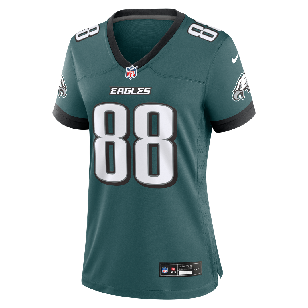 Dallas Goedert Philadelphia Eagles Nike Women's Team Game Official Jersey -  Midnight Green