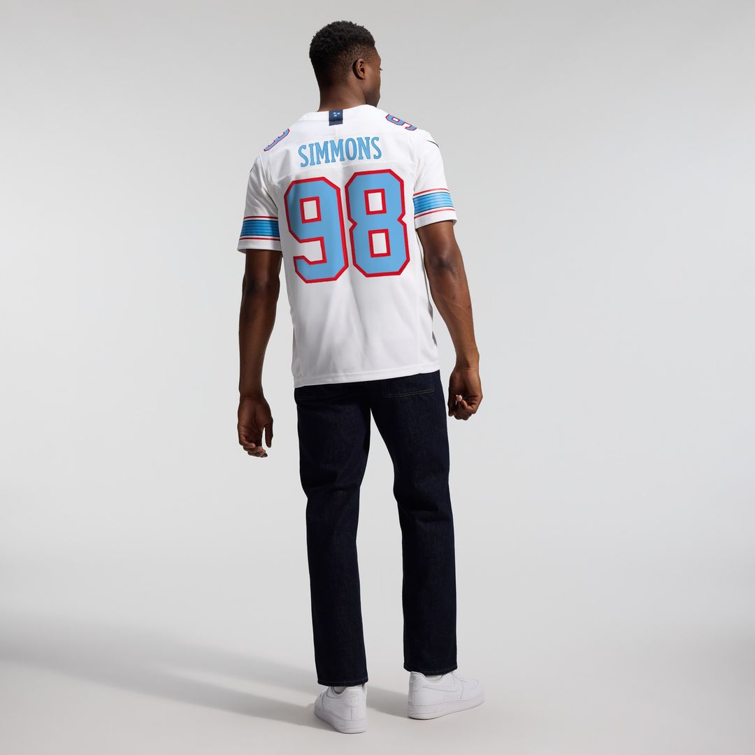 Jeffery Simmons Tennessee Titans Nike Vapor F.U.S.E. Sewn Down Limited Official Jersey - Light Blue