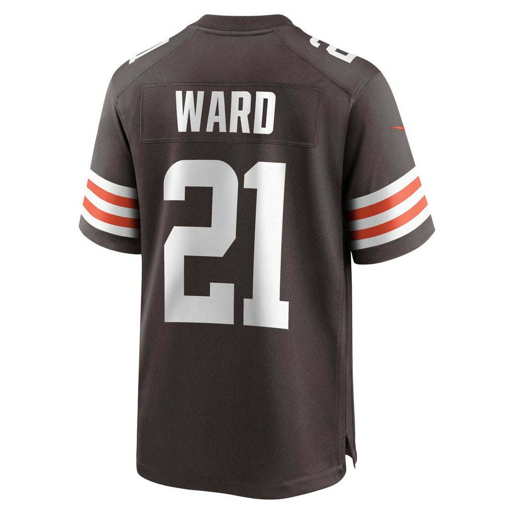 Denzel Ward Cleveland Browns Nike Game Official Jersey - Brown