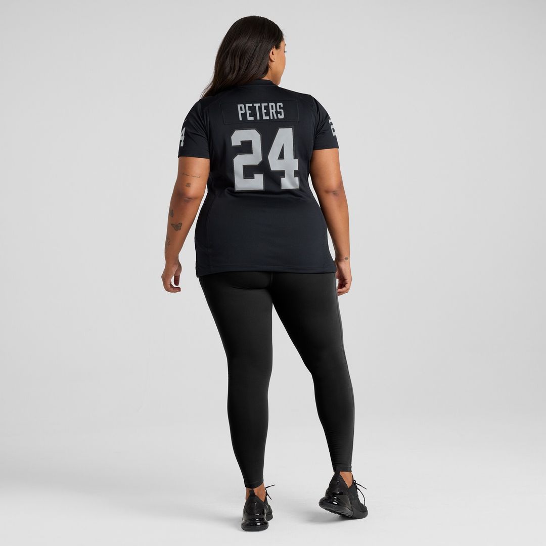 Marcus Peters Las Vegas Raiders Nike Women's Team Game Jersey - Black