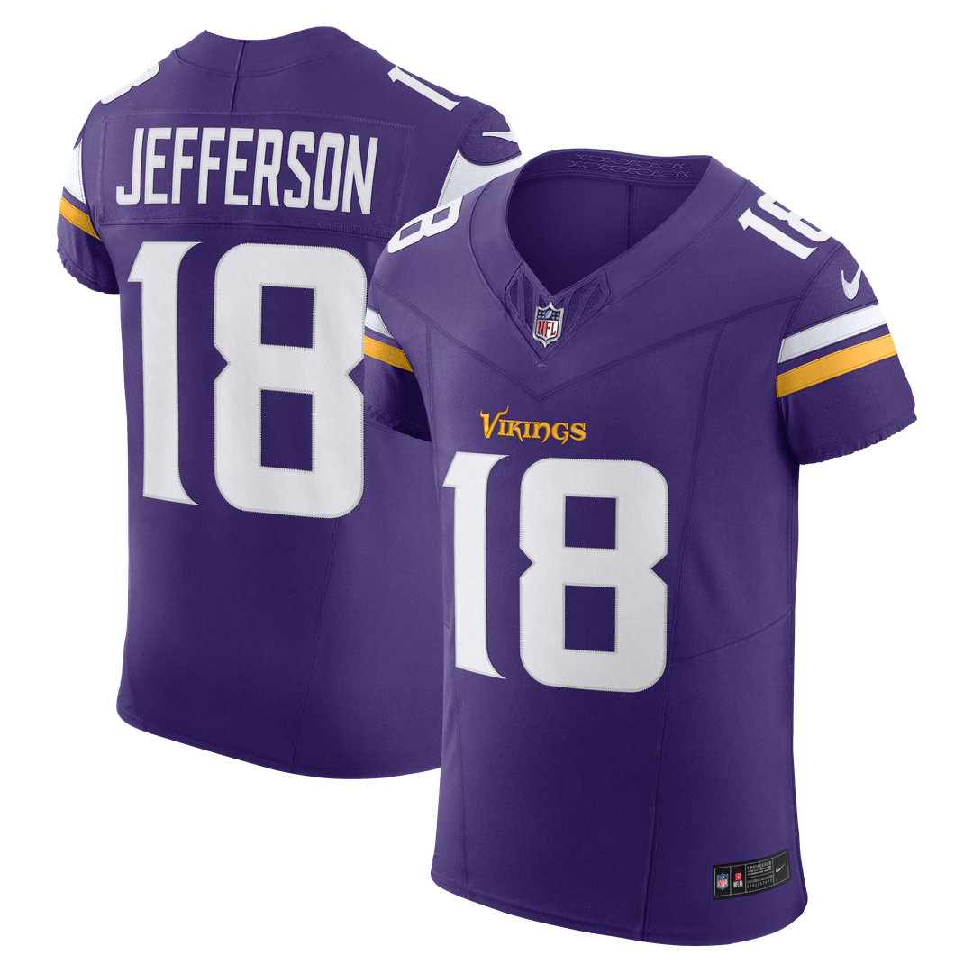 Justin Jefferson Minnesota Vikings Nike Vapor F.U.S.E. Elite Jersey - Purple