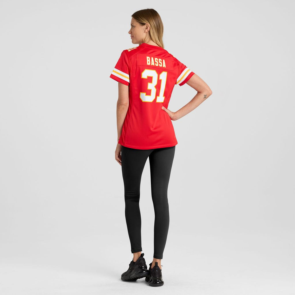 Jeffrey Bassa Kansas City Chiefs Nike Women's Team Game Jersey - Red