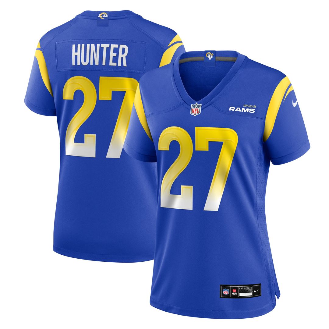 Jarquez Hunter Los Angeles Rams Nike Women's Team Game Official Jersey -  Royal
