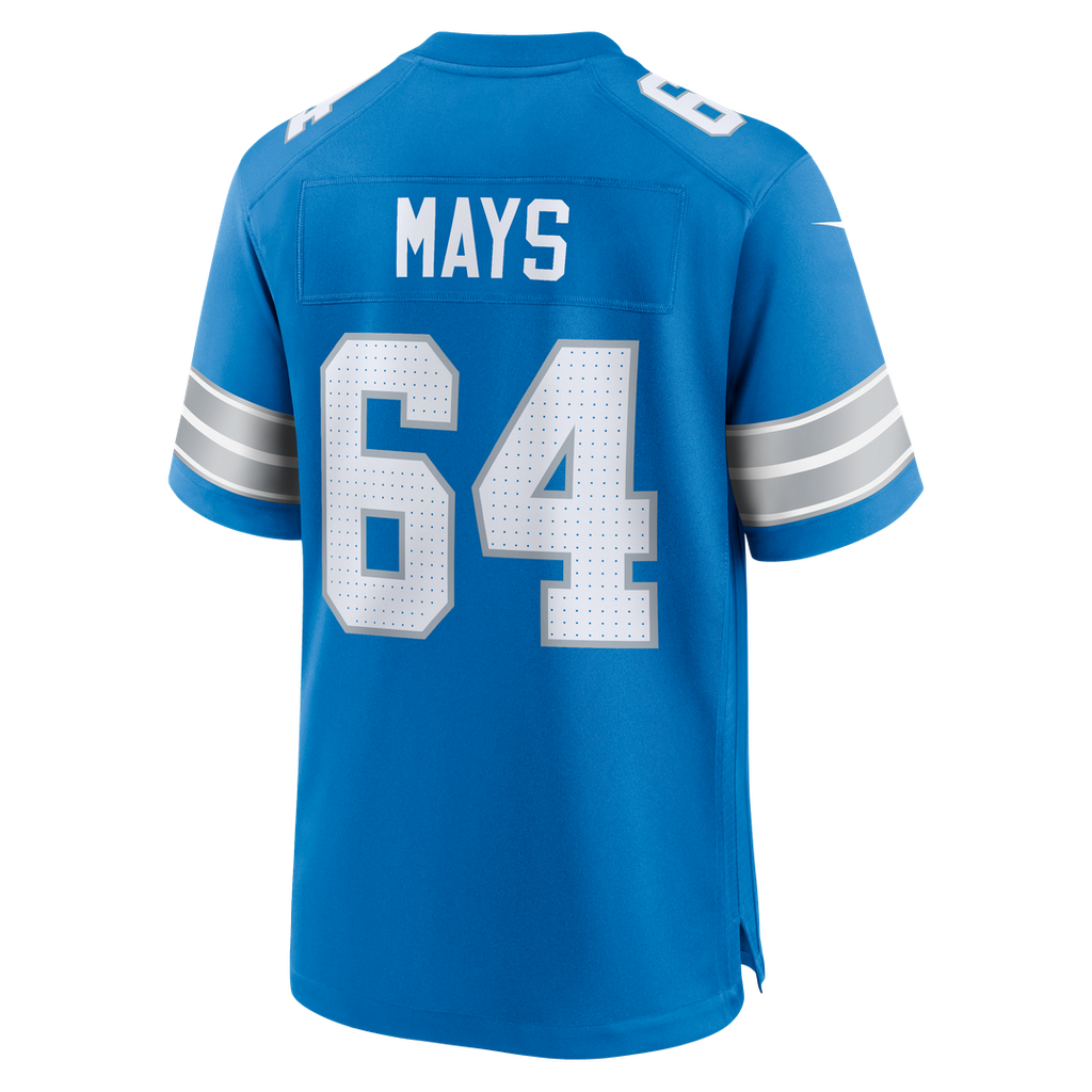 Cade Mays Detroit Lions Nike Team Game Official Jersey -  Blue