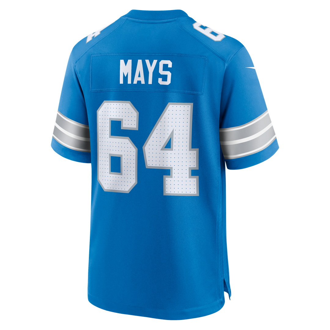 Cade Mays Detroit Lions Nike Team Game Official Jersey -  Blue