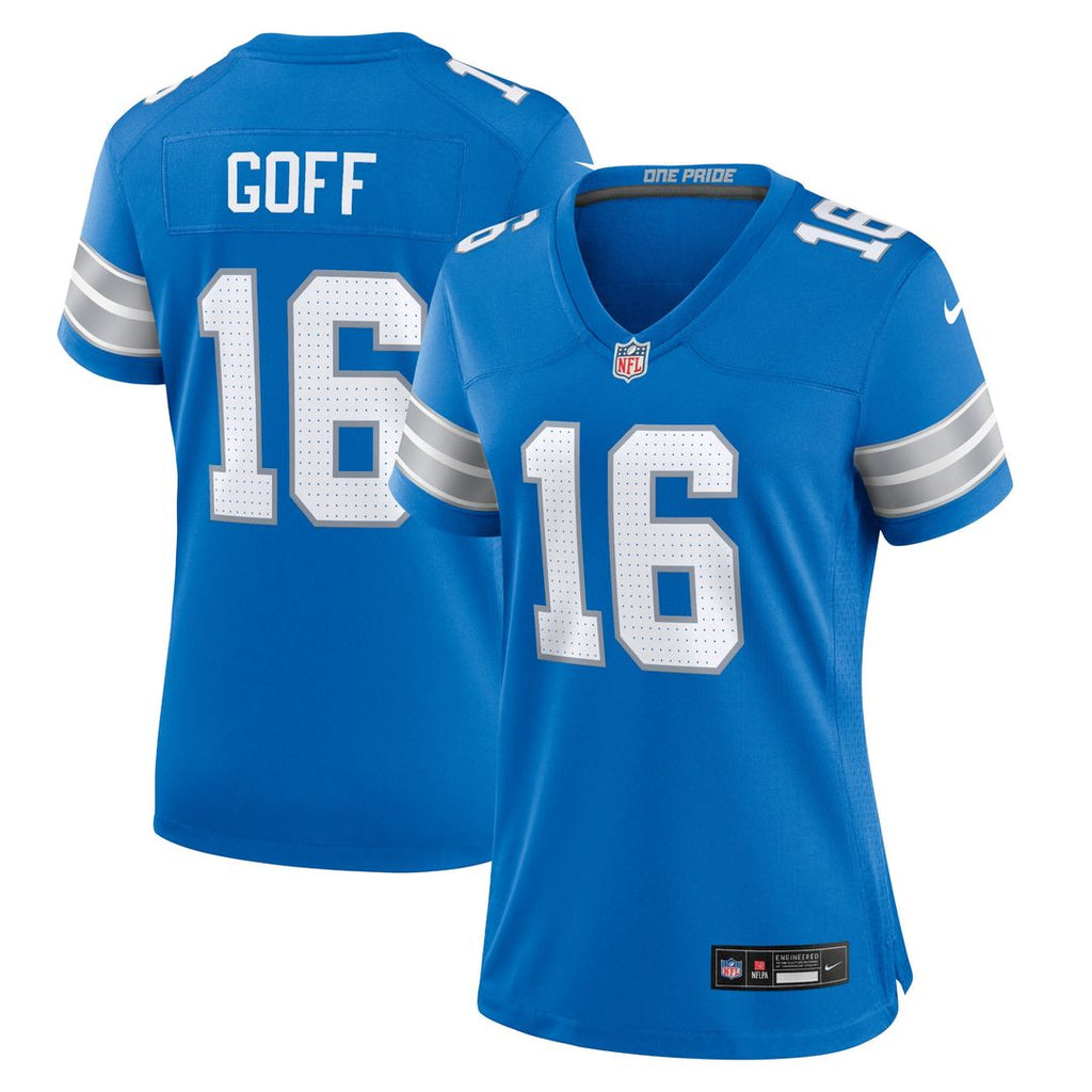 Jared Goff Detroit Lions Nike Women's Game Official Jersey - Blue