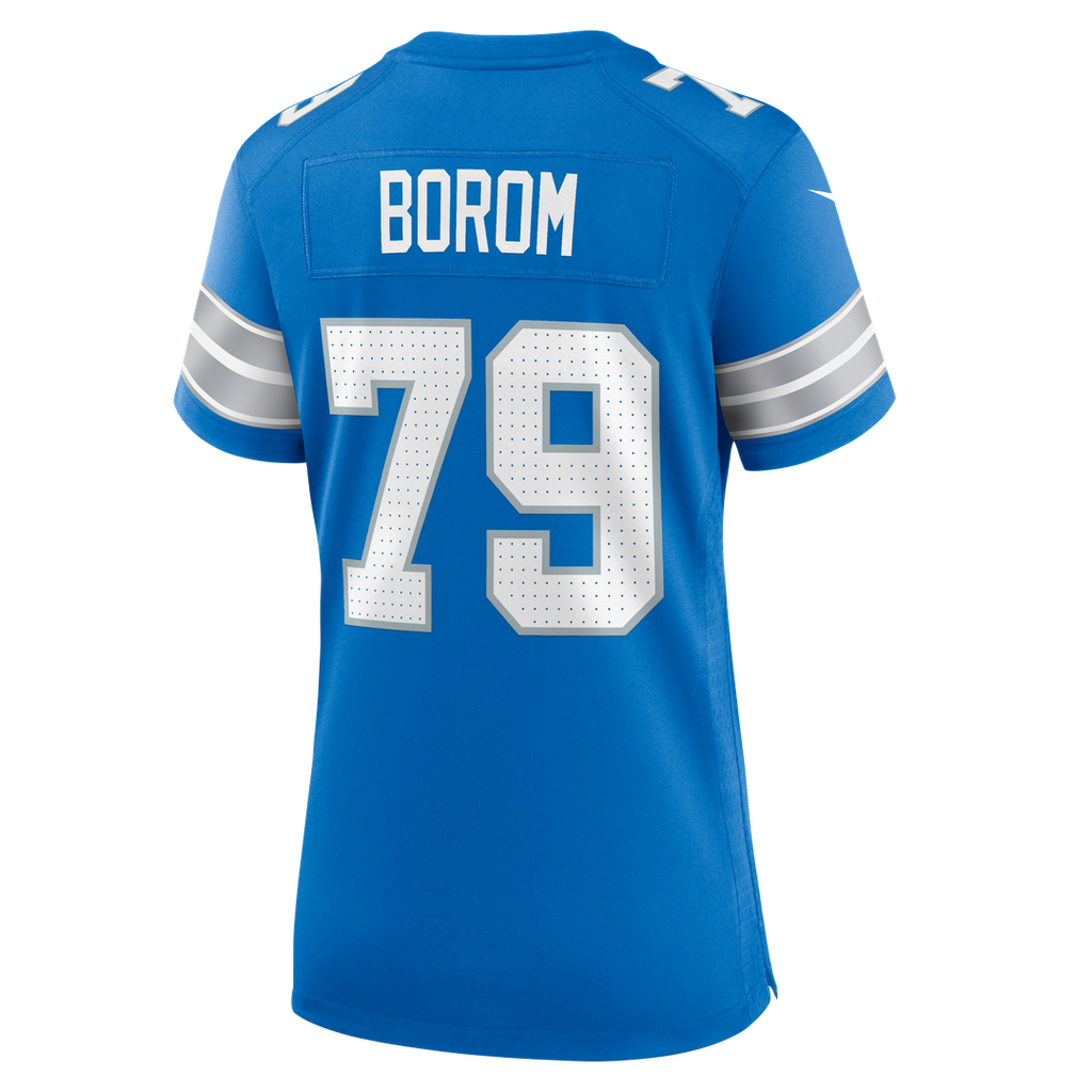 Larry Borom Detroit Lions Nike Women's Team Game Official Jersey -  Blue