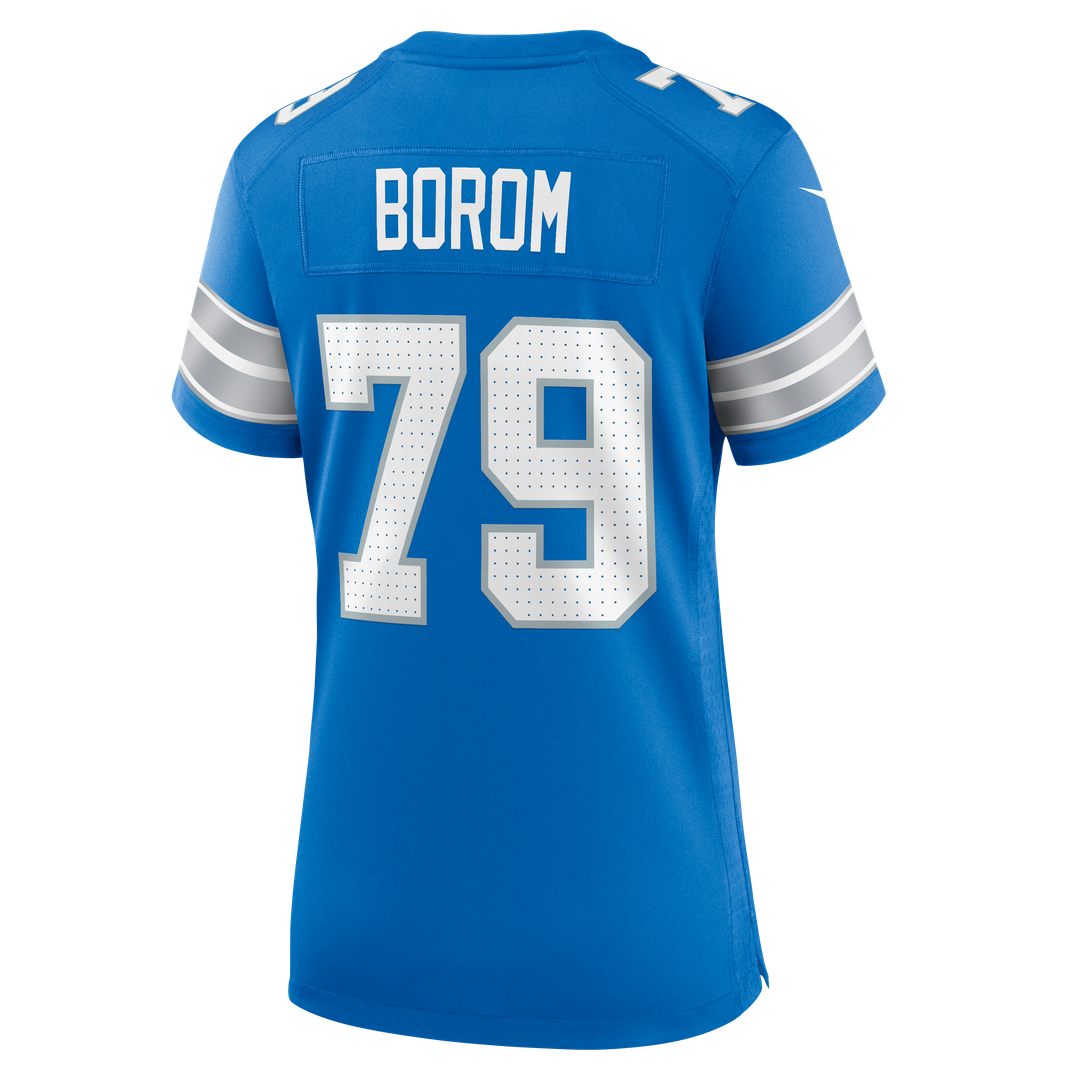 Larry Borom Detroit Lions Nike Women's Team Game Official Jersey -  Blue