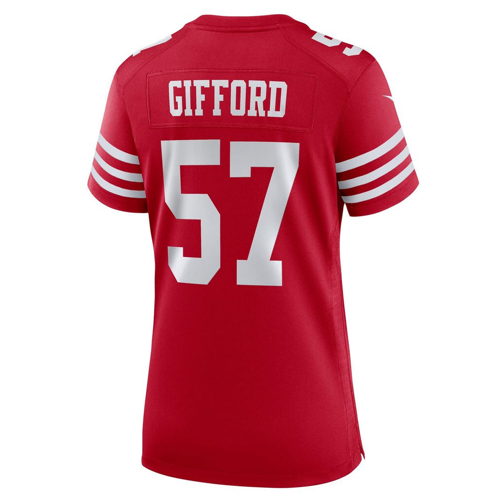 Luke Gifford San Francisco 49ers Nike Women's Team Game Official Jersey -  Scarlet