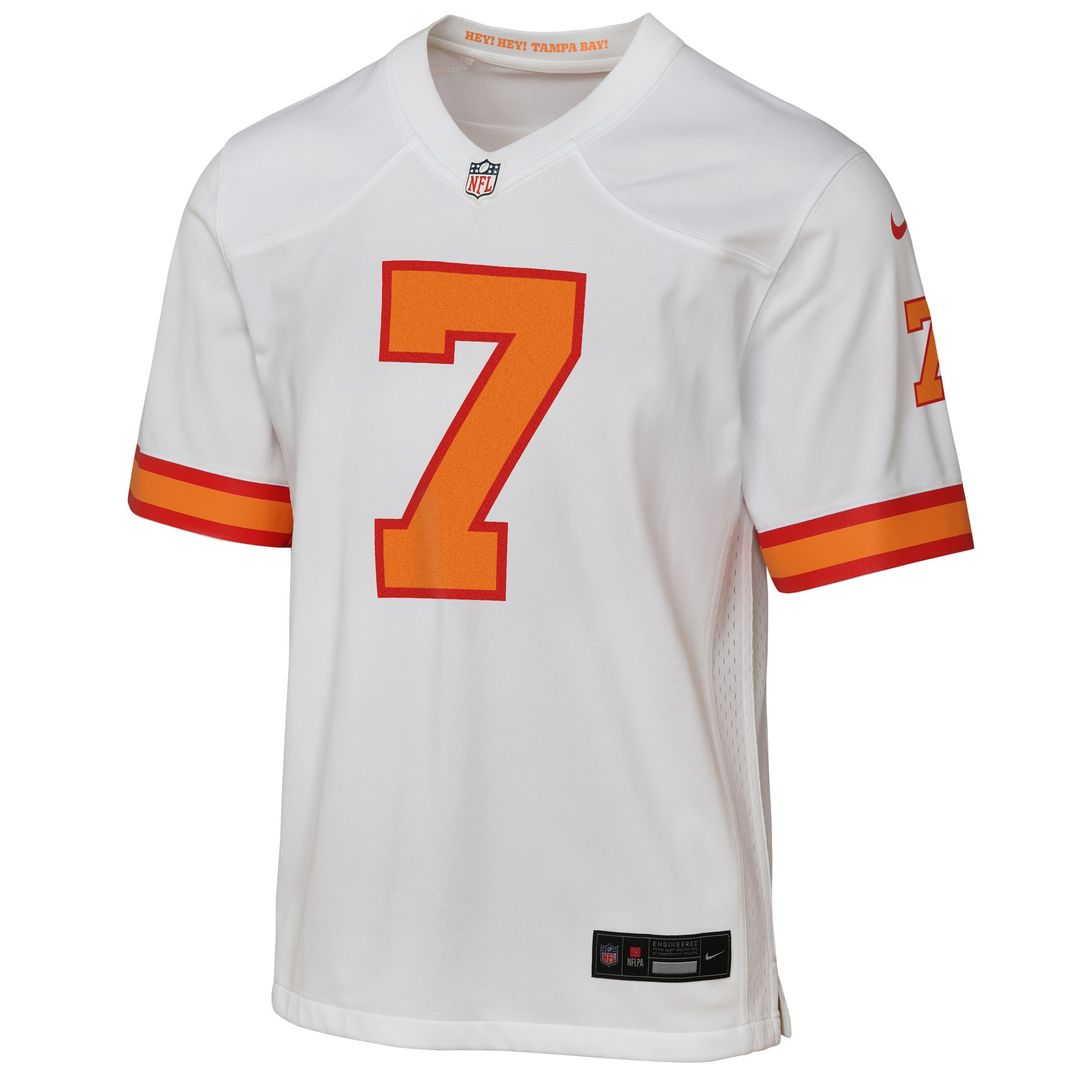 Bucky Irving '76 Tampa Bay Buccaneers Youth  Game Official Jersey - White