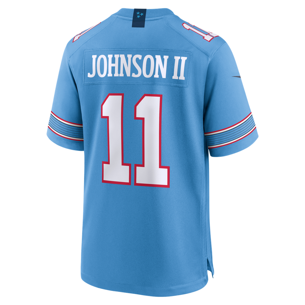 Jermaine Johnson II Tennessee Titans Nike Team Game Official Jersey - Light Blue
