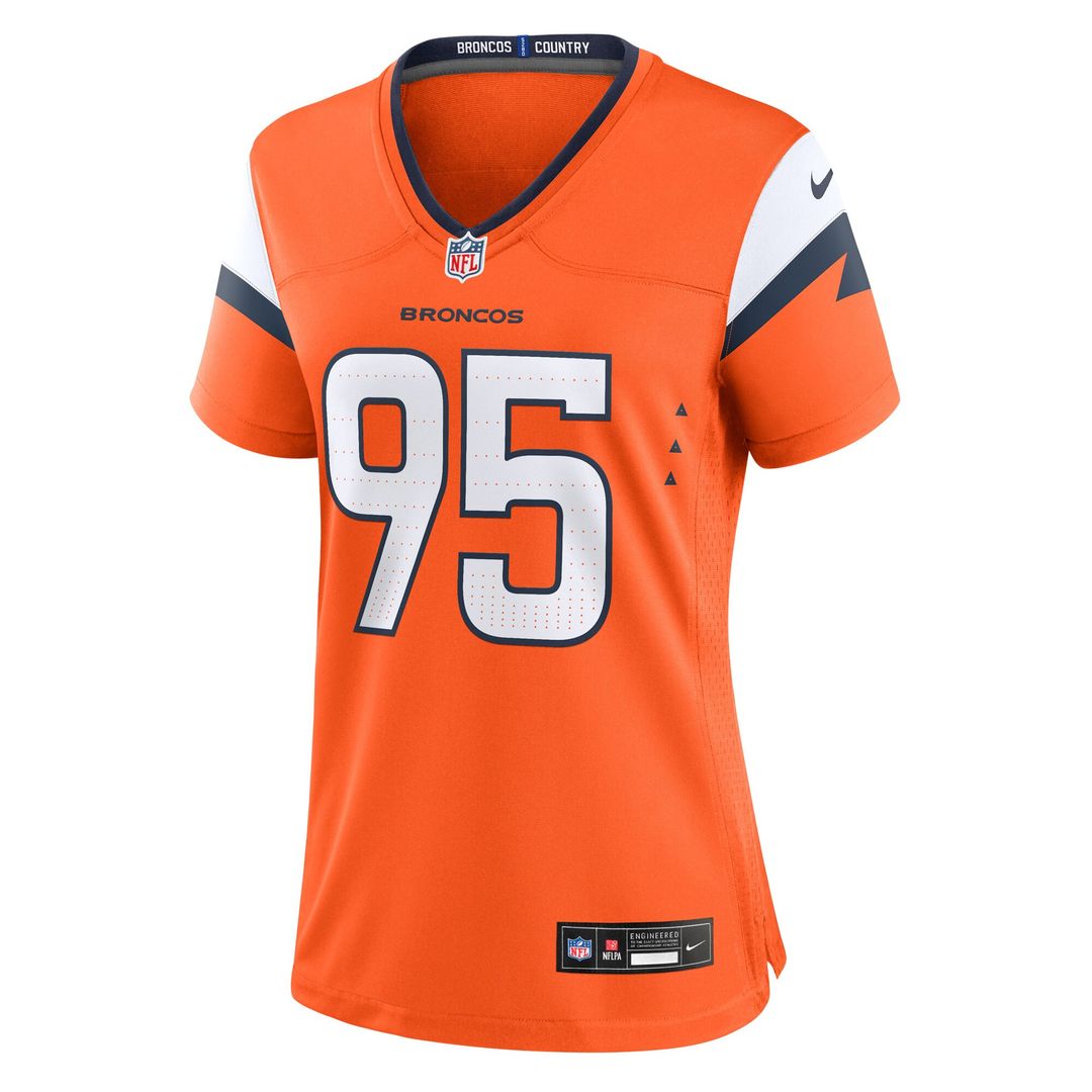 Sai'vion Jones Denver Broncos Nike Women's Team Game Jersey - Orange