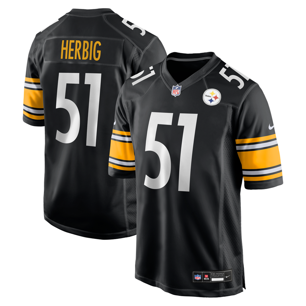 Nick Herbig Pittsburgh Steelers Nike Game Jersey - Black