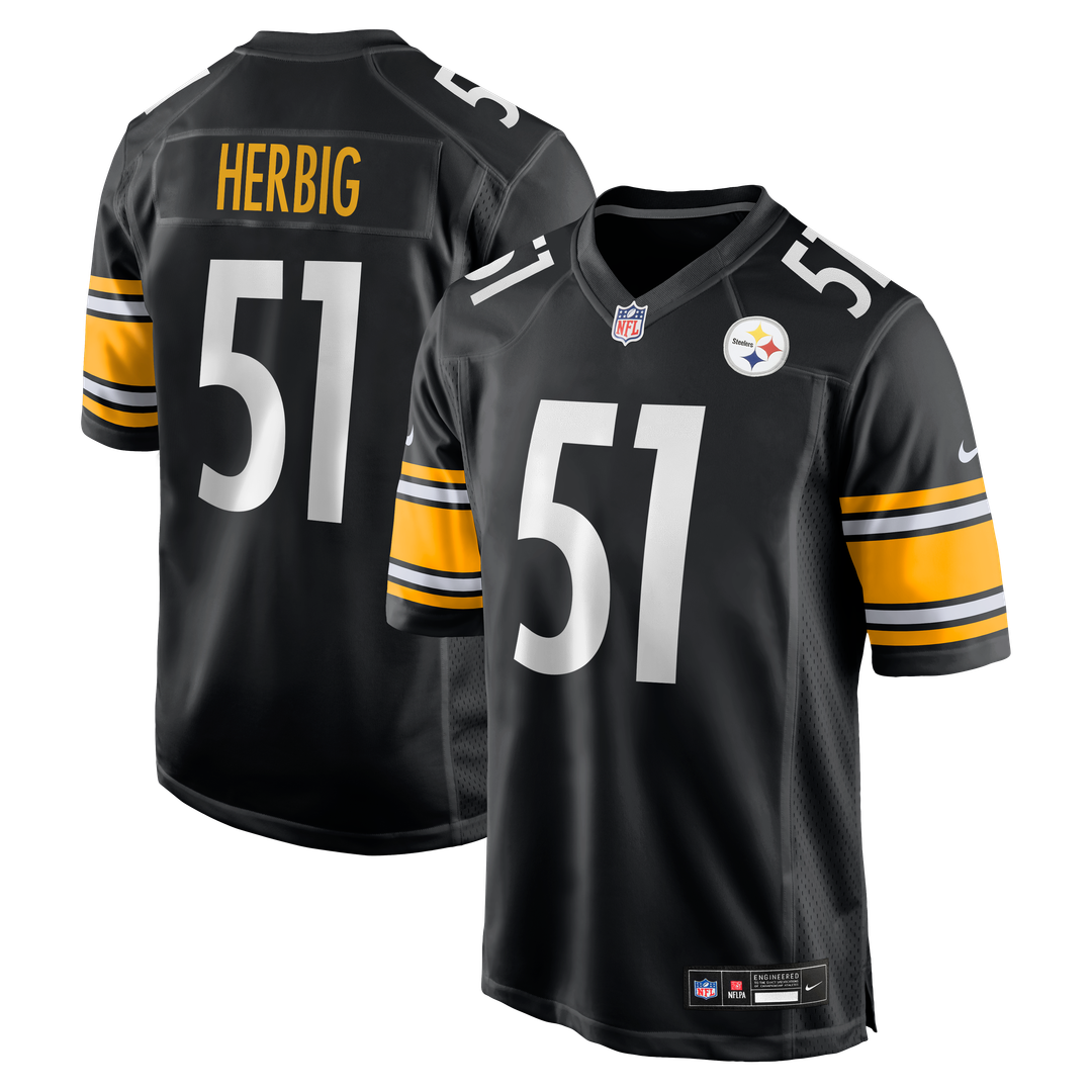 Nick Herbig Pittsburgh Steelers Nike Game Jersey - Black