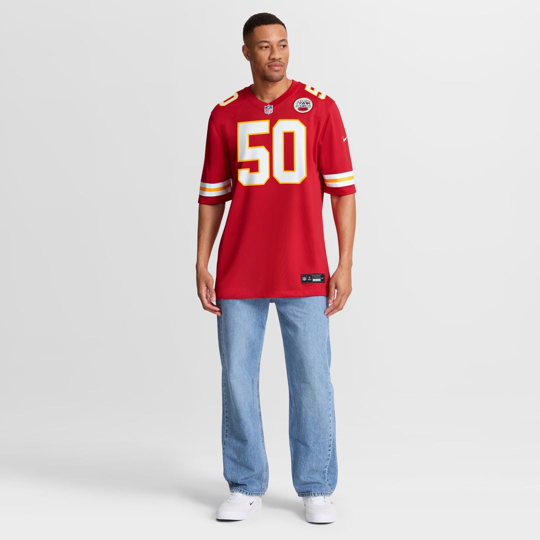 Brandon George Kansas City Chiefs Nike Team Game Jersey - Red