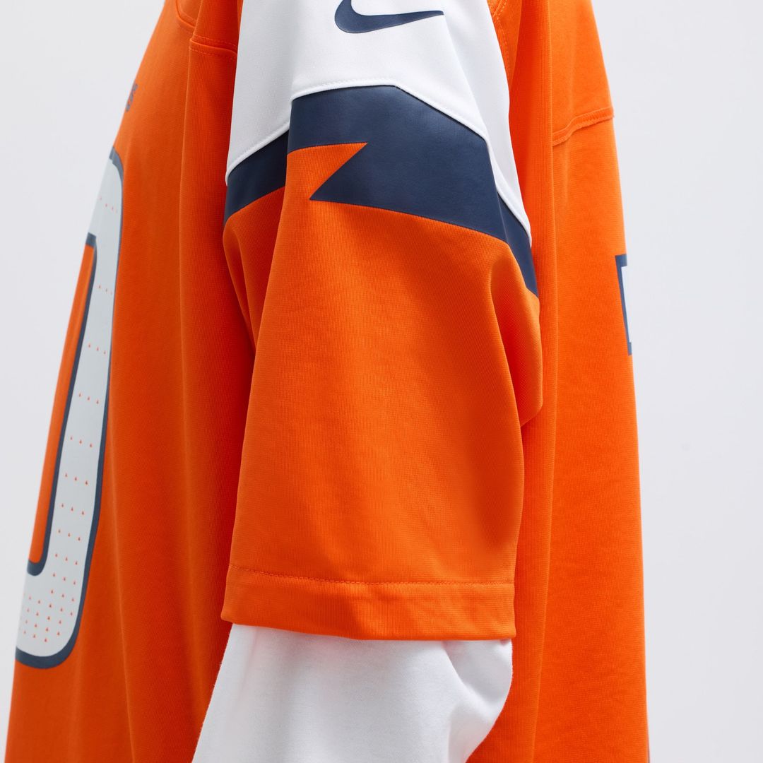 Bo Nix Denver Broncos Nike  Player Game Official Jersey - Orange
