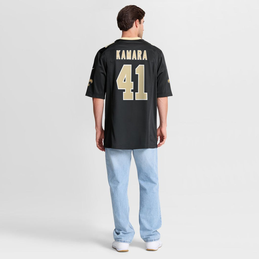 Alvin Kamara New Orleans Saints Nike Game Official Jersey - Black
