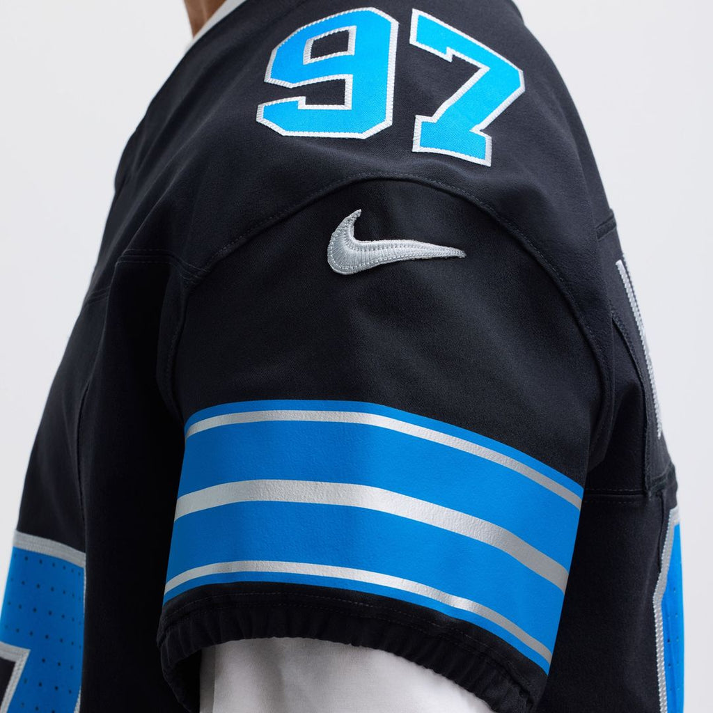 Aidan Hutchinson Detroit Lions Nike Alternate Vapor F.U.S.E. Elite Official Jersey - Black