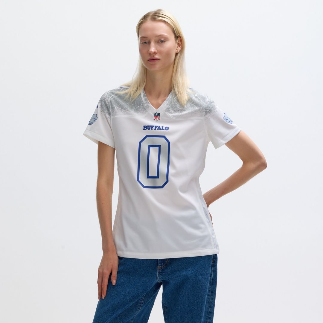 Keon Coleman Buffalo Bills Nike Women's 2025 Rivalries Collection Game Official Jersey - White