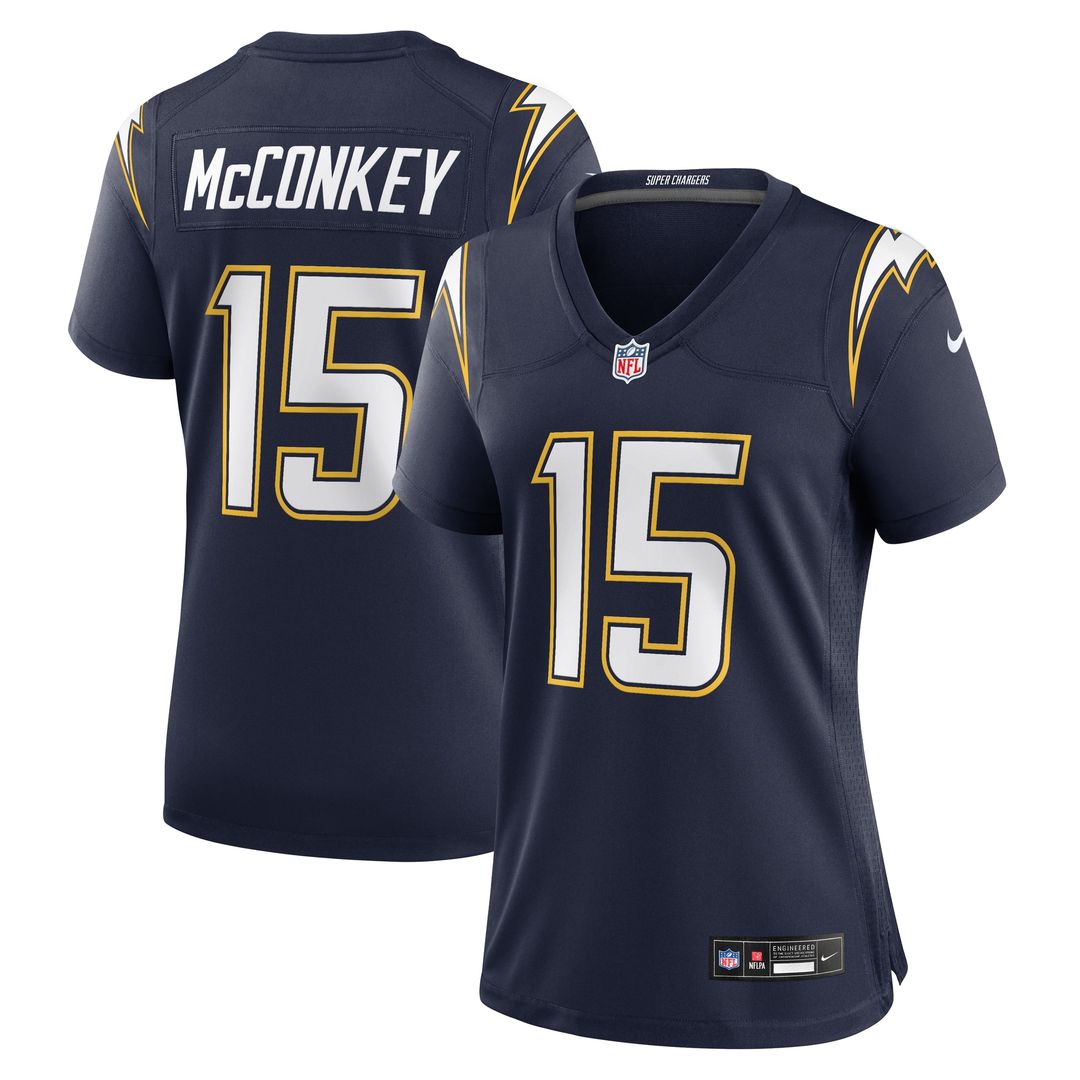 Ladd McConkey Los Angeles Chargers Nike Women's  Game Official Jersey -  Powder Blue