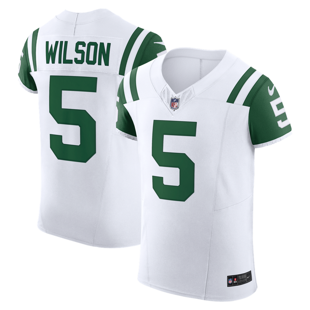 Garrett Wilson New York Jets Nike Classic Alternate Vapor F.U.S.E. Elite Official Jersey - White