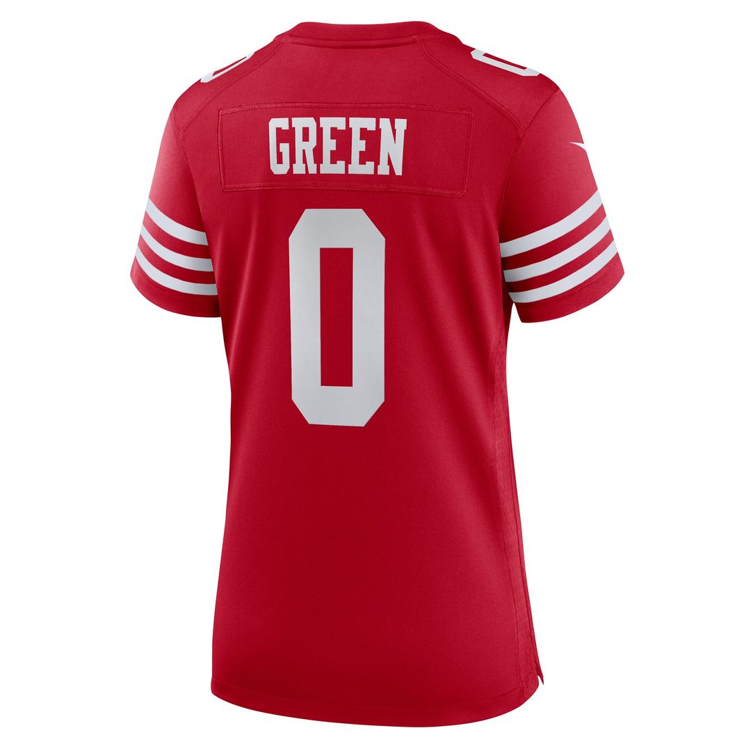 Renardo Green San Francisco 49ers Nike Women's Team Game Official Jersey -  Scarlet