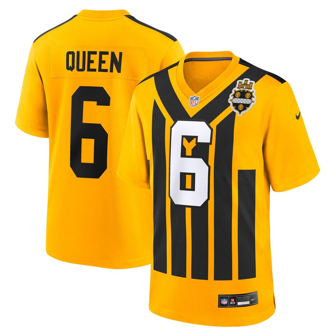 Patrick Queen Pittsburgh Steelers Nike Game Player Official Jersey - Black