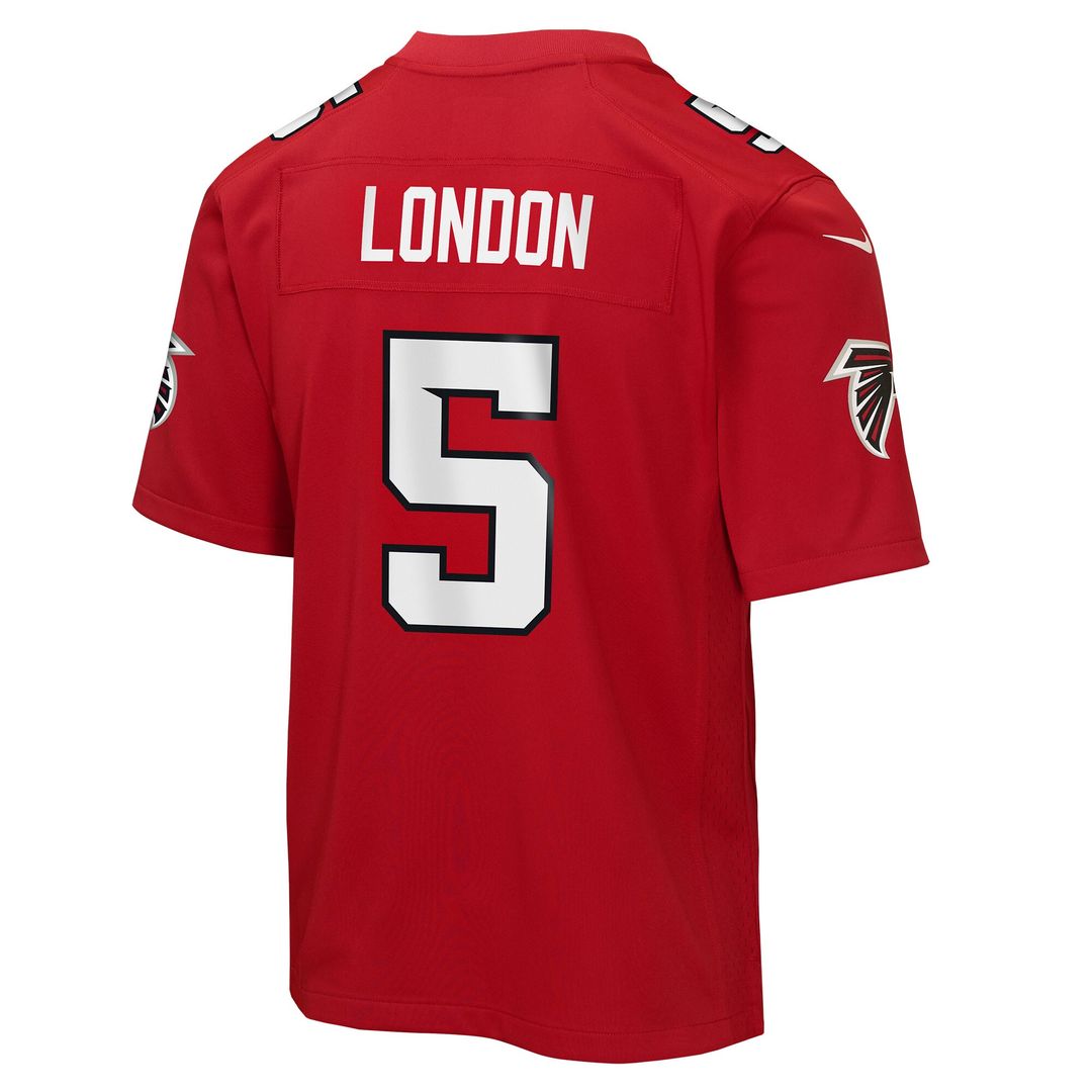 Drake London Atlanta Falcons Nike Youth Game Official Jersey - Red